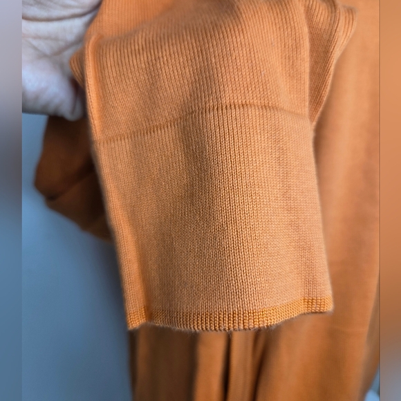 Ted Baker Size L/4 Vibrant Orange Knitwear Jacket w/ Side Pockets - Picture 7 of 13